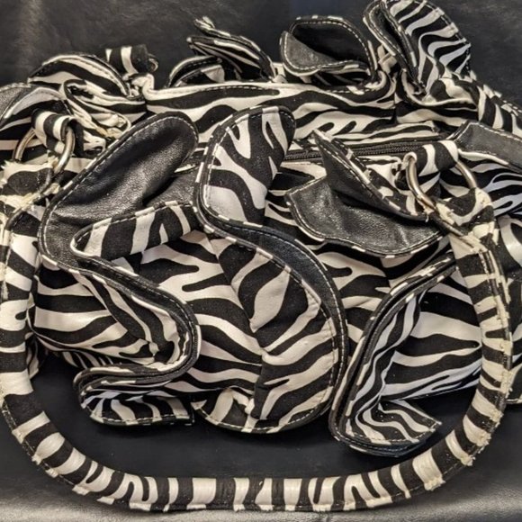 COPY - Ruffled Zebra Purse - Picture 2 of 5
